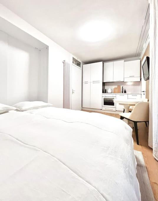 Bright Tiny Studio - Shared Pool & Sauna - Free Parking - Air Condition Muralto 외부 사진